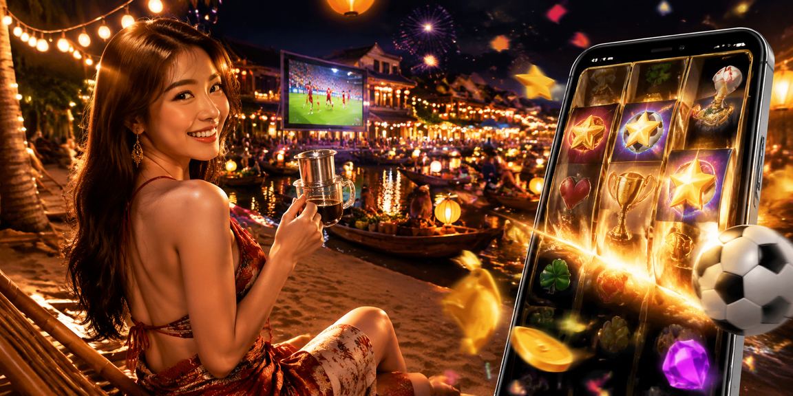 Người dùng tại Hà Nội thưởng thức cà phê trong khi chơi slot game trực tuyến