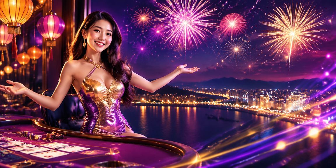 Bàn Baccarat với đèn lồng Hội An lung linh trong đêm – không khí casino trực tuyến