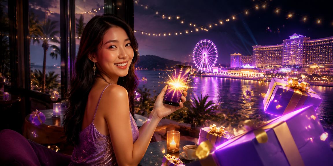 Người dùng tại Phú Quốc thưởng thức cà phê và chơi casino trên điện thoại di động